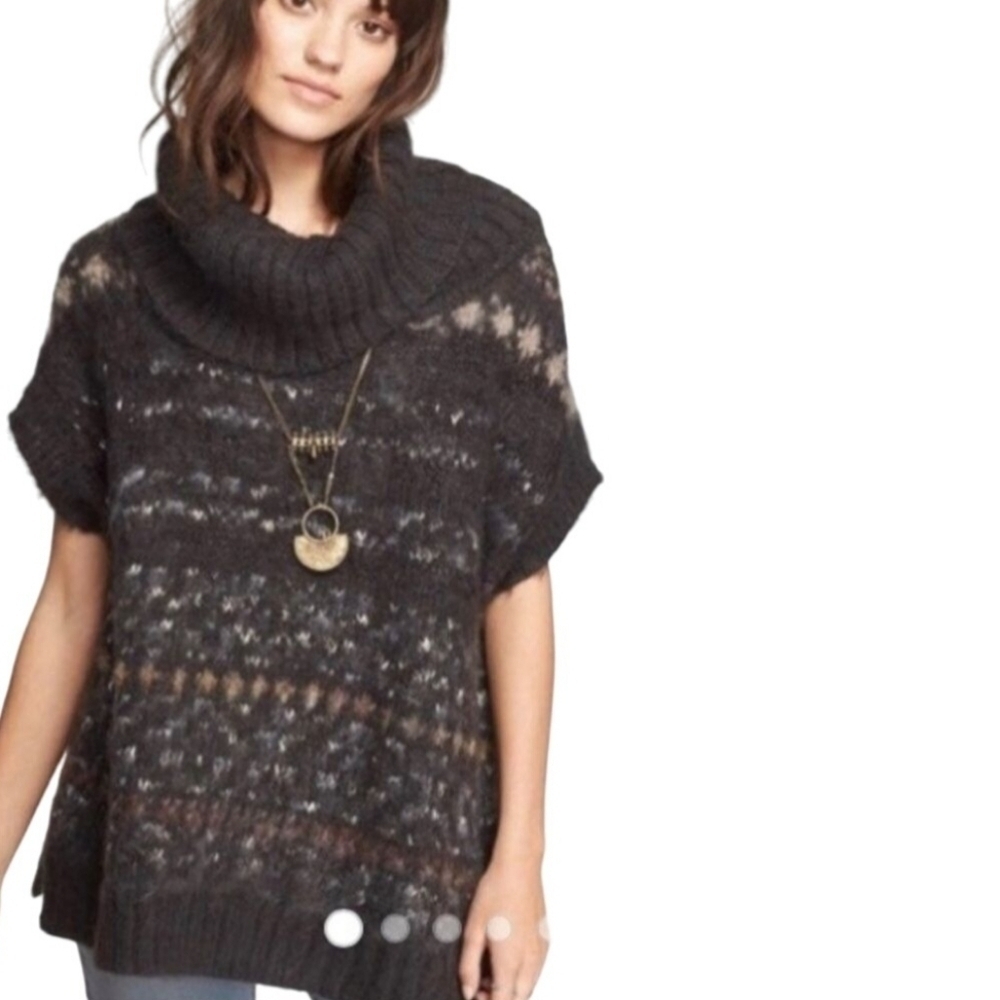 Free People Snow Bunny Alpaca Nordic Sweater Size M